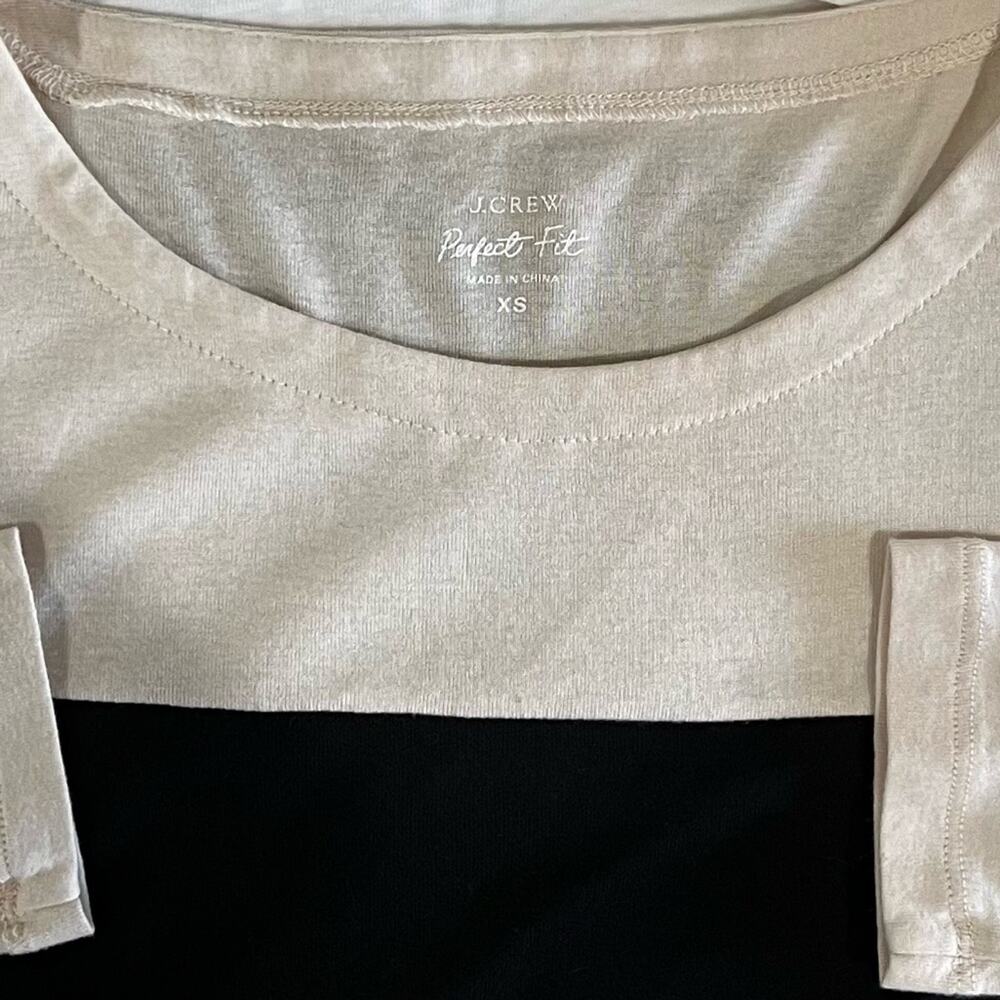 NEW J. Crew Cotton Perfect Painter Fit Casual Neutral Basics Tees Bundle 2 NWOT - Picture 11 of 16
